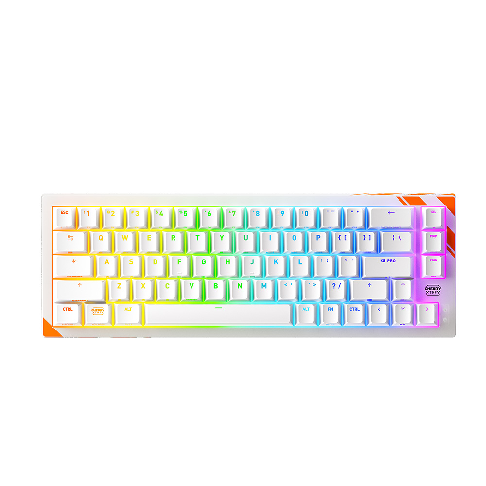 Cherry Xtrfy K5 PRO TMR V2 RGB 白-魔晶磁軸2代