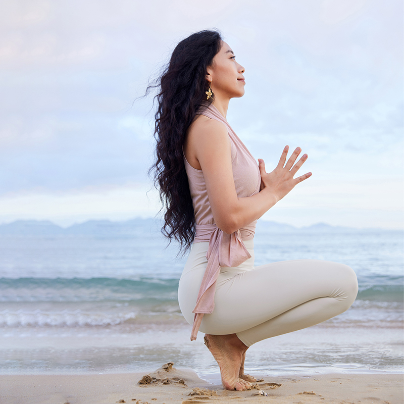 QUEEN YOGA瑜伽時尚運動背心寬松顯瘦薄外搭祼感透氣外搭