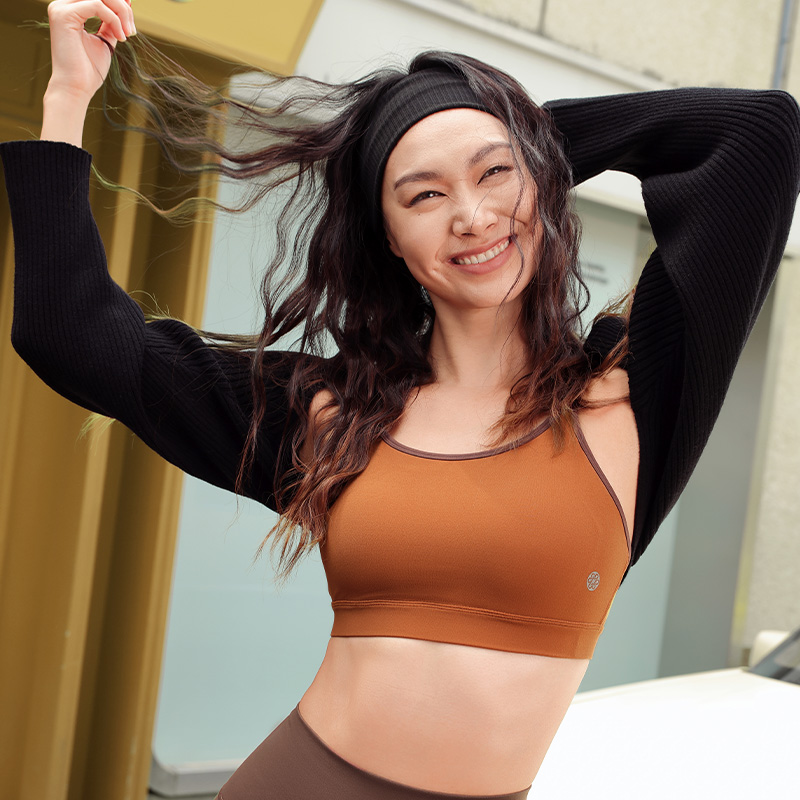 QUEEN YOGA瑜伽簡單護肩外搭羊毛針織棉柔感披肩圍巾上衣