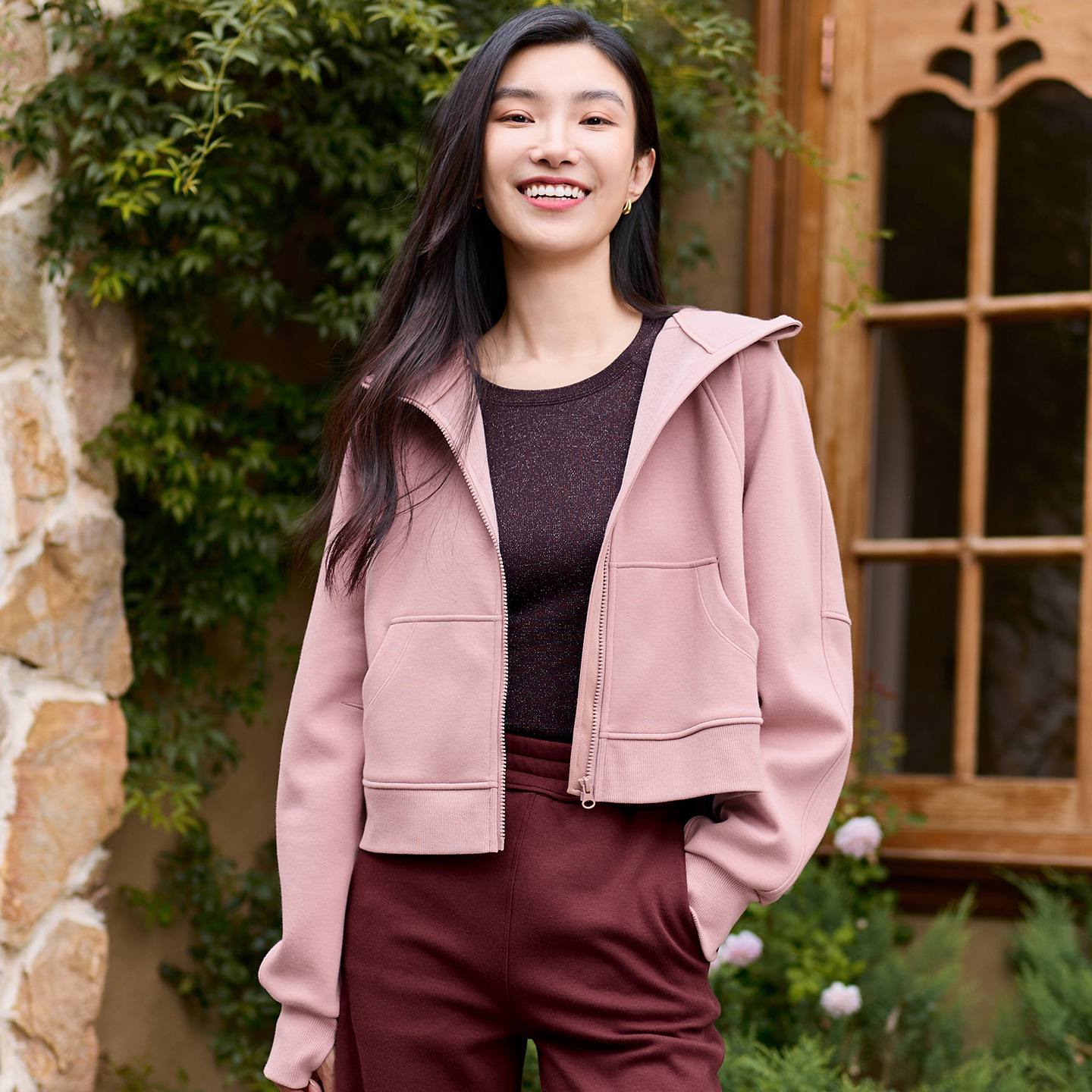 QUEEN YOGA瑜伽運動寬松運動外套