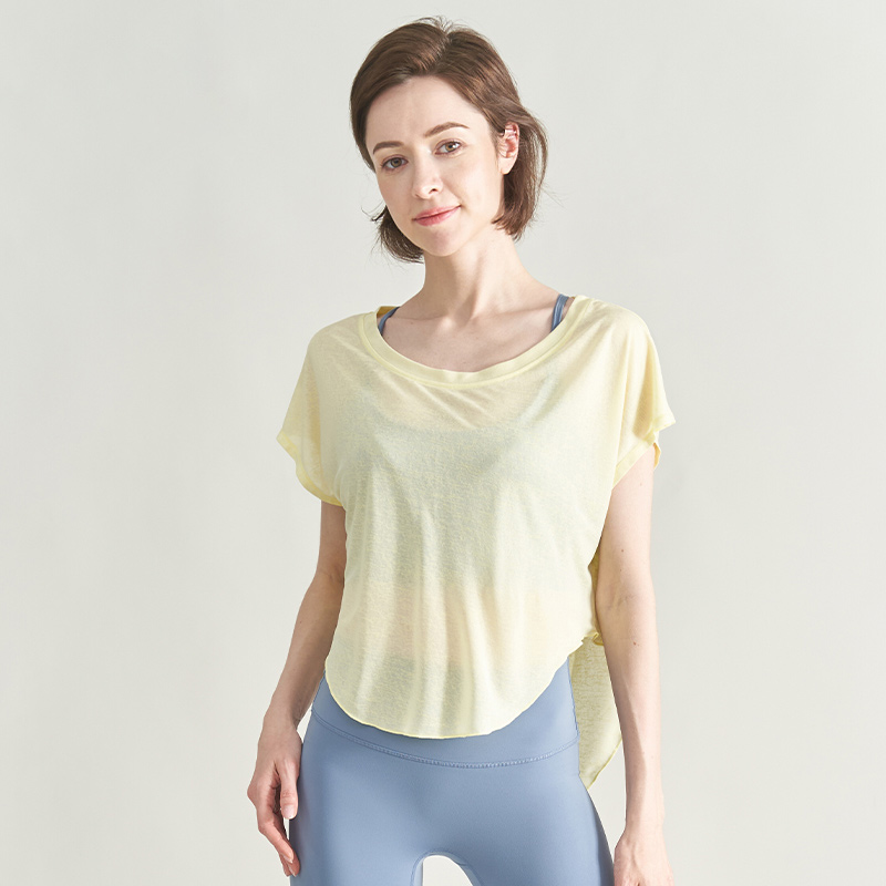 QUEEN YOGA春夏短袖運動罩衫