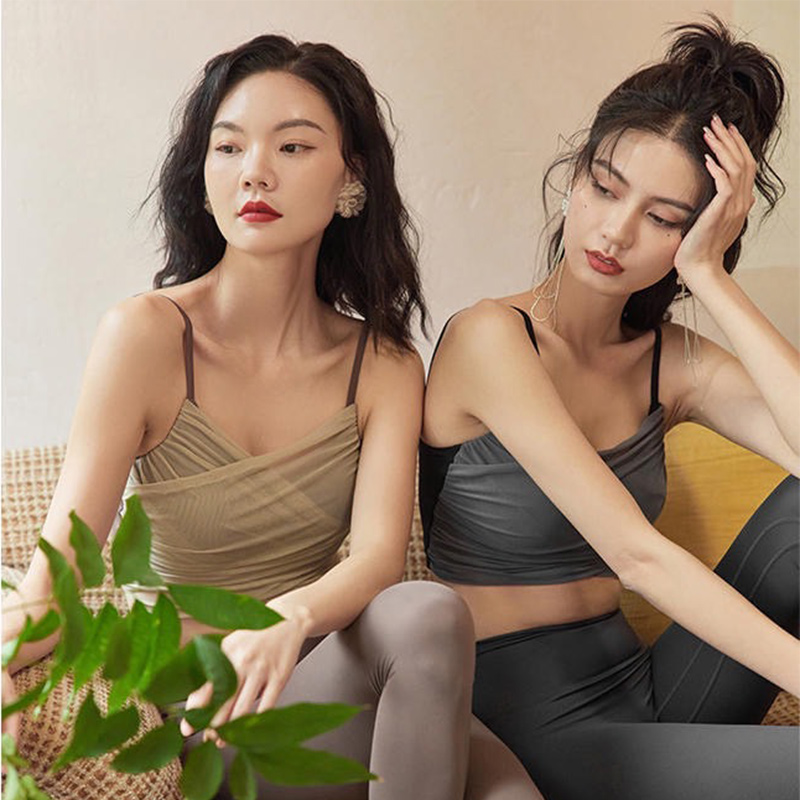QUEEN YOGA網紗拼接運動Bra