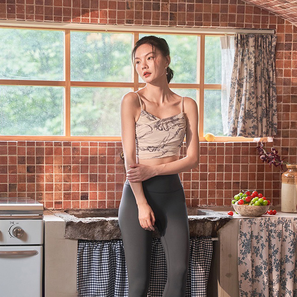QUEEN YOGA網紗拼接運動Bra
