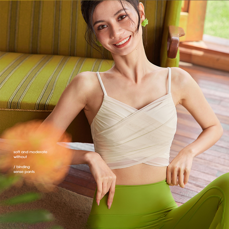 QUEEN YOGA網紗拼接運動Bra