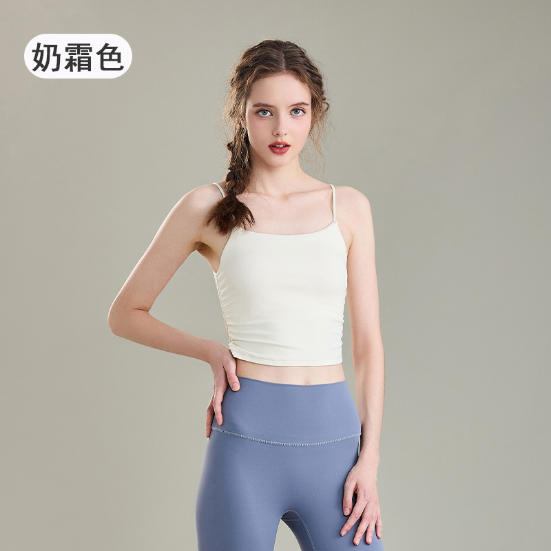 QUEEN YOGA運動健身瑜伽運動背心（內含胸墊）