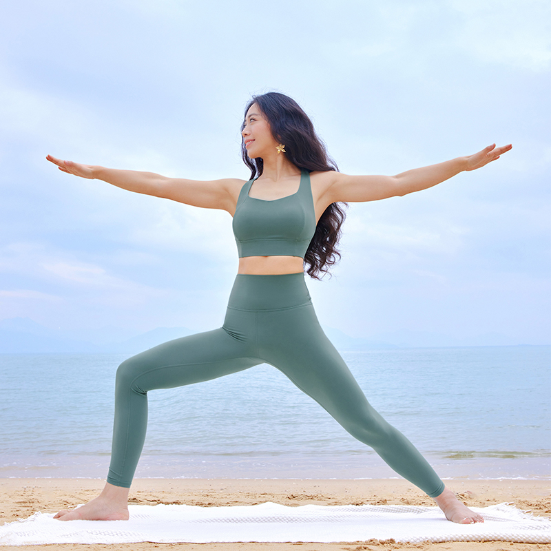QUEEN YOGA瑜伽性感透氣運動零感運動健身美背BRA（固定一體杯）
