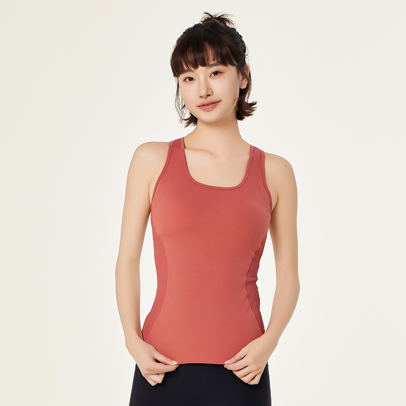 QUEEN YOGA 時尚裸感運動背心(附可拆卸式胸墊)