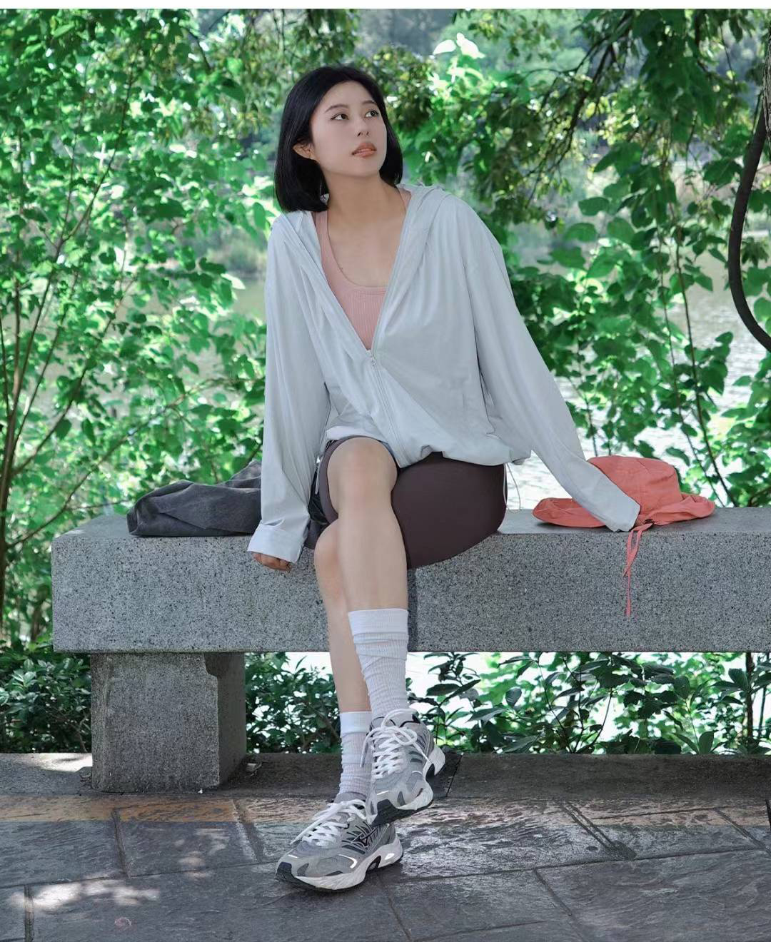 QUEEN YOGA瑜伽簡約寬鬆防曬外套