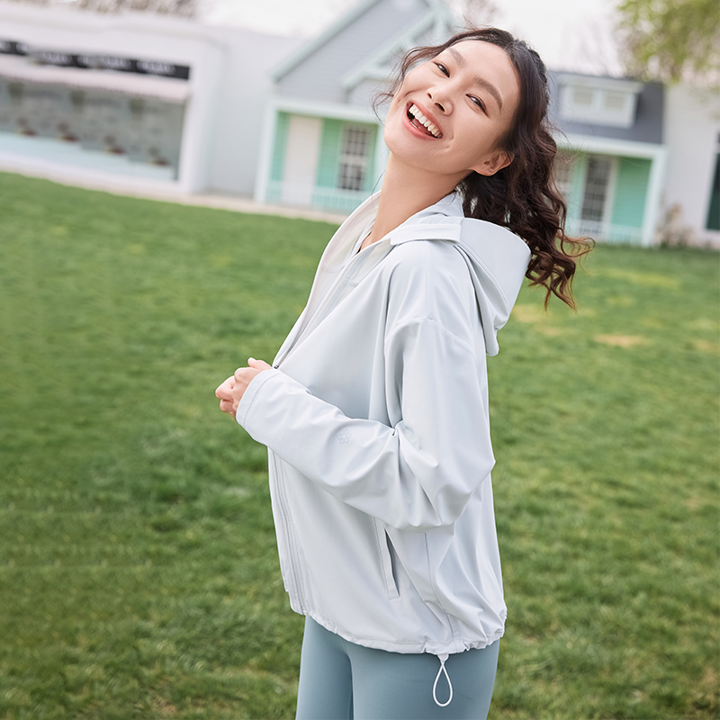 QUEEN YOGA瑜伽簡約寬鬆防曬外套