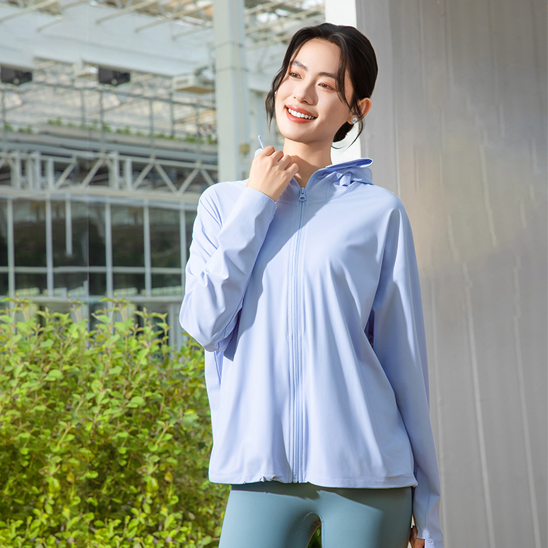 QUEEN YOGA瑜伽簡約寬鬆防曬外套