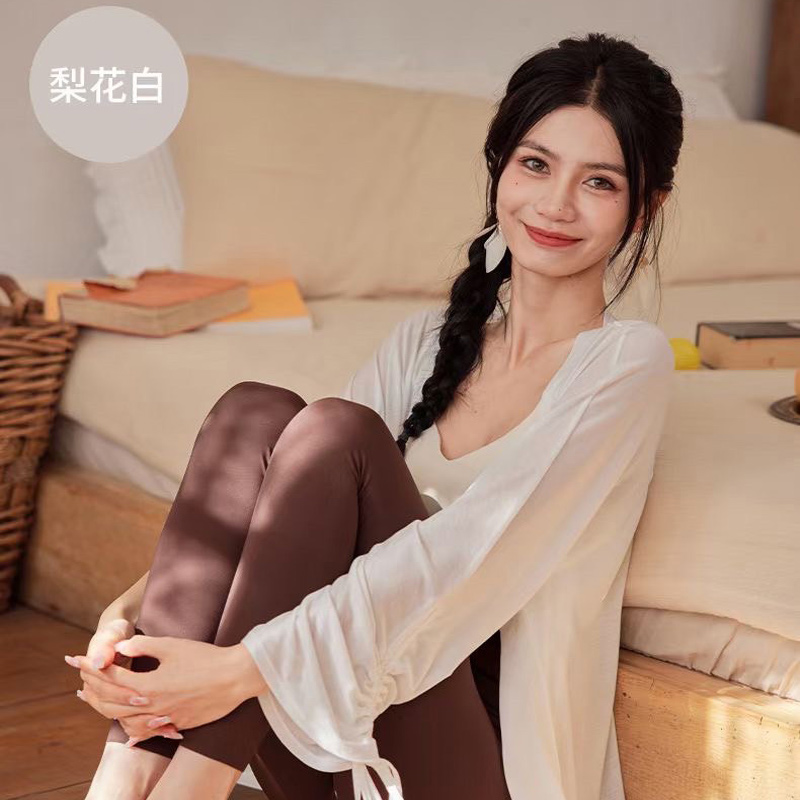 QUEEN YOGA萊賽爾長袖開衫外罩