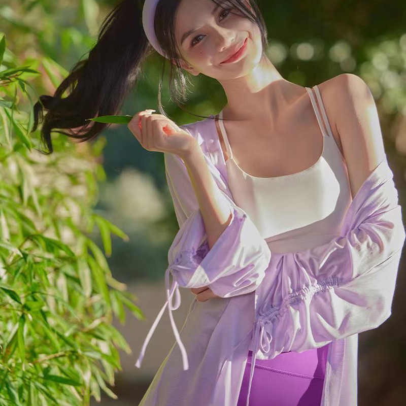 QUEEN YOGA萊賽爾長袖開衫外罩