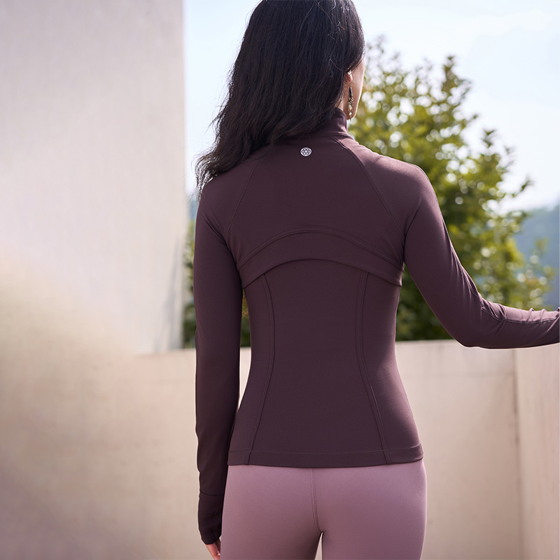 QUEEN YOGA瑜伽服修身收腰顯瘦戶外運動時尚跑步騎行外套