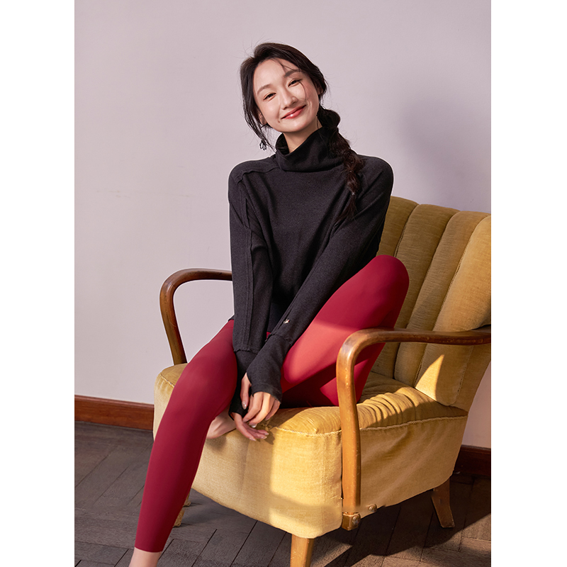 QUEEN YOGA瑜伽長袖外套防寒運動衛衣大學T