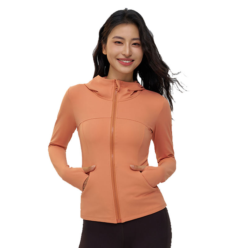 QUEEN YOGA輕盈透氣防風連帽外套