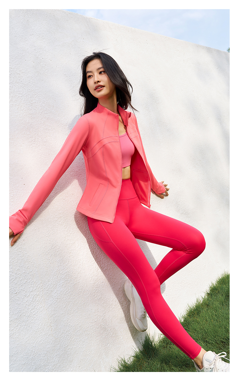 QUEEN YOGA保暖輕盈修身顯瘦加絨外套