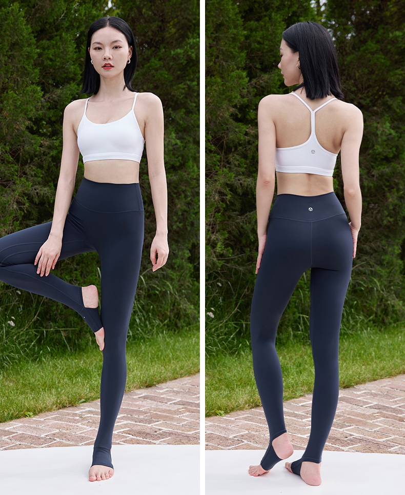 QUEEN YOGA瑜伽祼感高彈踩腳褲