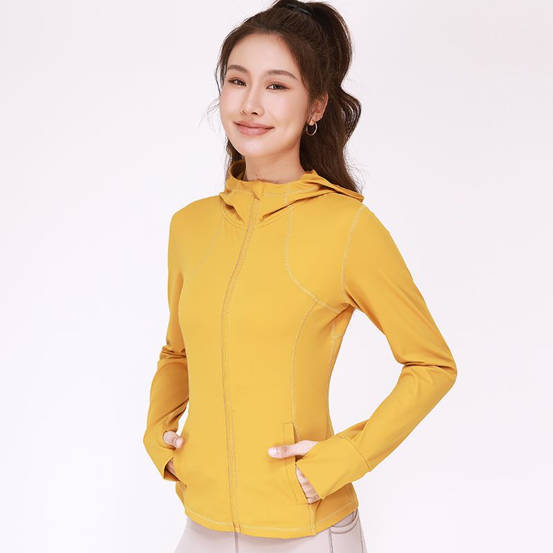 QUEEN YOGA立領防風修身顯瘦運動外套