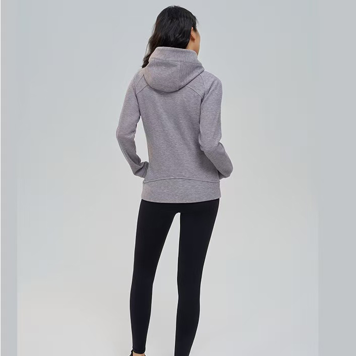 QUEEN YOGA防風禦寒連帽加厚加絨修身百搭外套