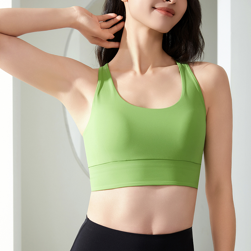 QUEEN YOGA大圓美背高強度運動瑜珈BRA(固定式一體杯)