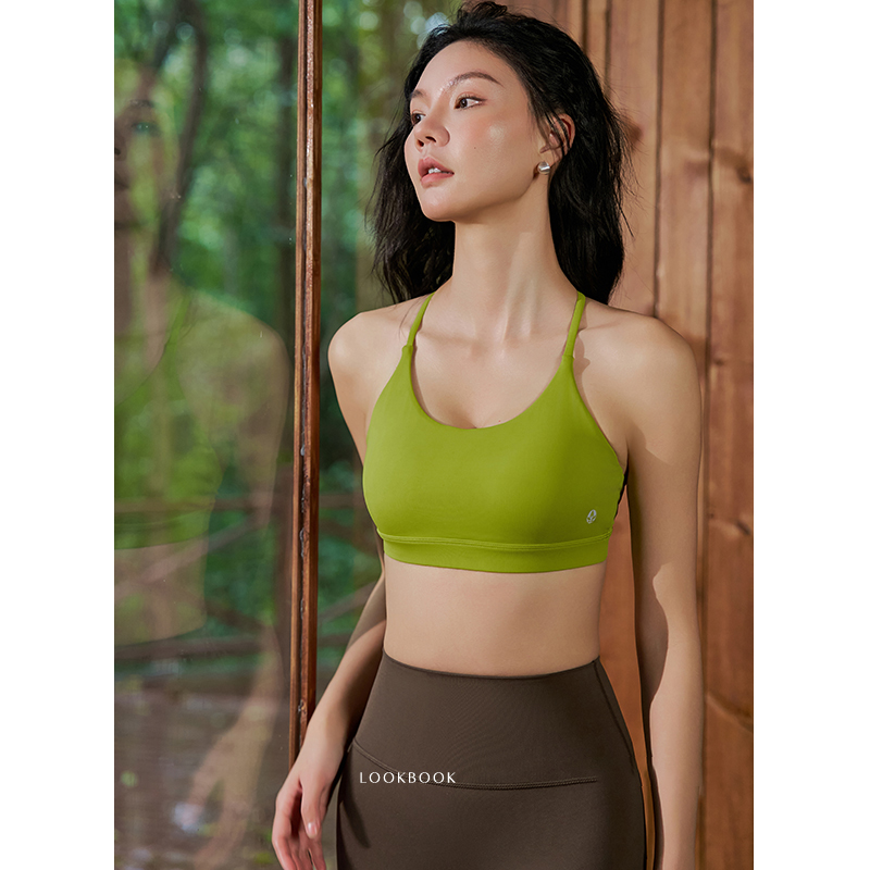 QUEEN YOGA瑜伽服新款專業高端背心運動內衣BRA小可愛（附贈拆卸式胸墊）