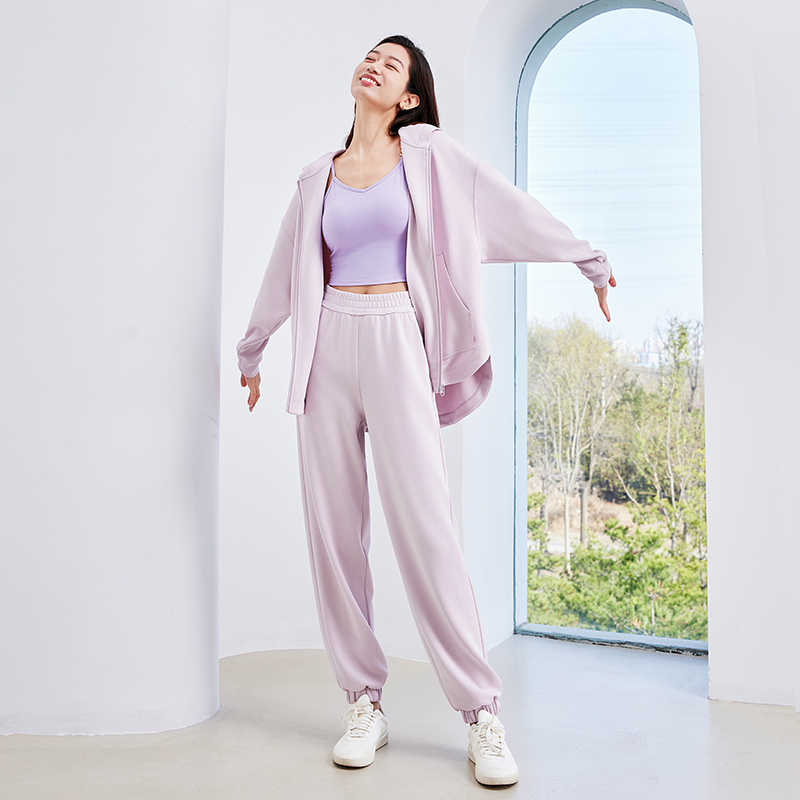 QUEEN YOGA瑜伽服輕薄好穿時尚休閒戶外寬鬆長袖連帽外套