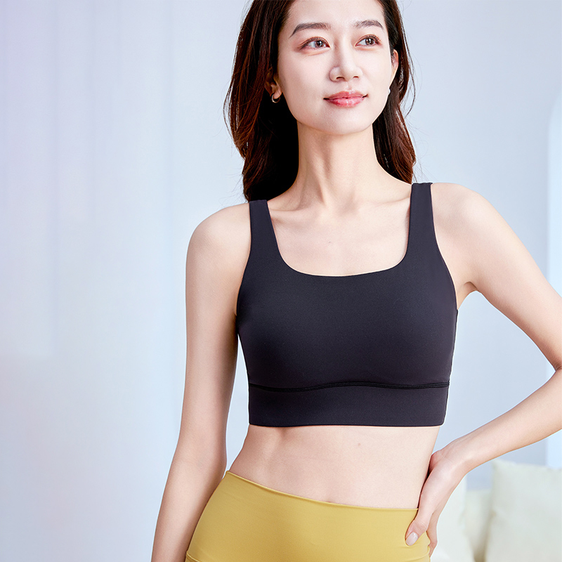 QUEEN YOGA瑜伽服U領運動休閒健身BRA小可愛（固定一體杯）