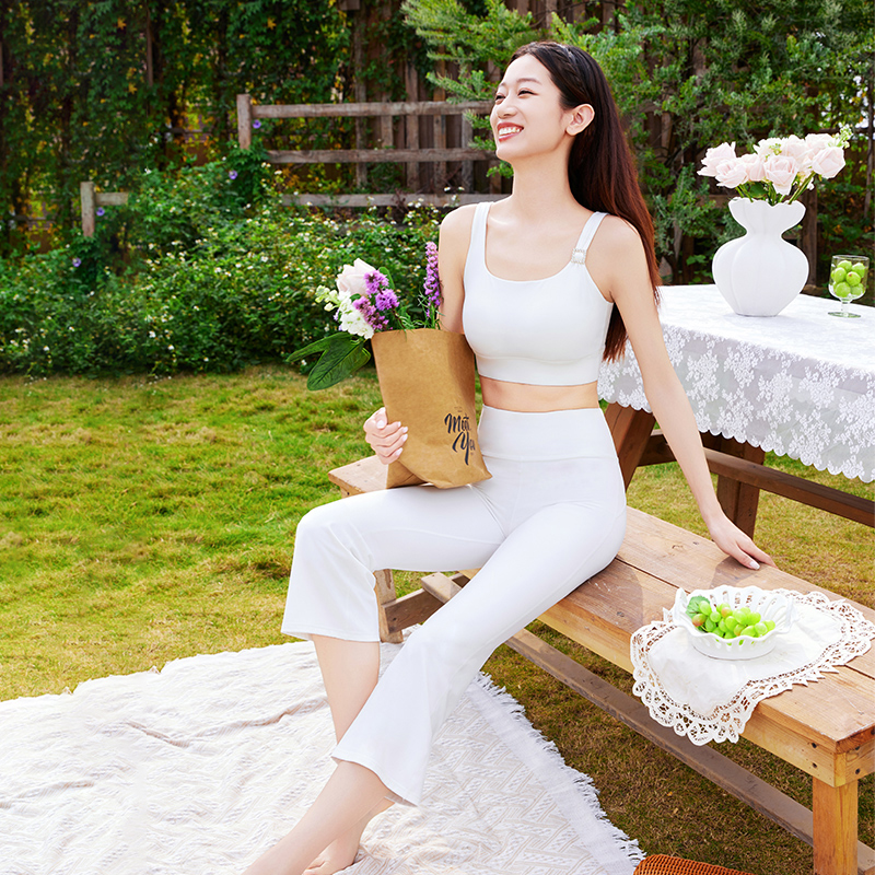 QUEEN YOGA瑜伽服U領運動休閒健身BRA小可愛（固定一體杯）