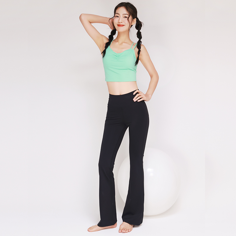 QUEEN YOGA燃脂高腰提臀無尷尬線運動喇叭褲