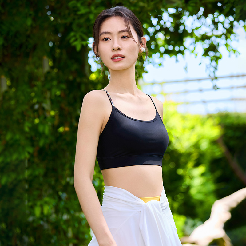 QUEEN YOGA瑜伽服時尚經典BRA運動戶外美背一體成型外穿內搭內衣小可愛（固定一體杯）