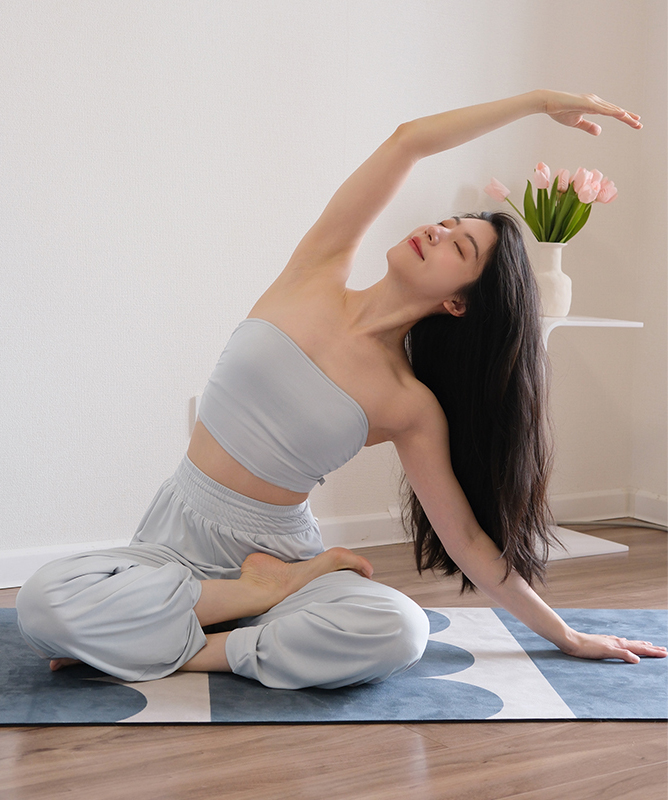 QUEEN YOGA瑜伽服輕柔新款簡約運動休閒九分褲寬鬆顯瘦寬腿褲