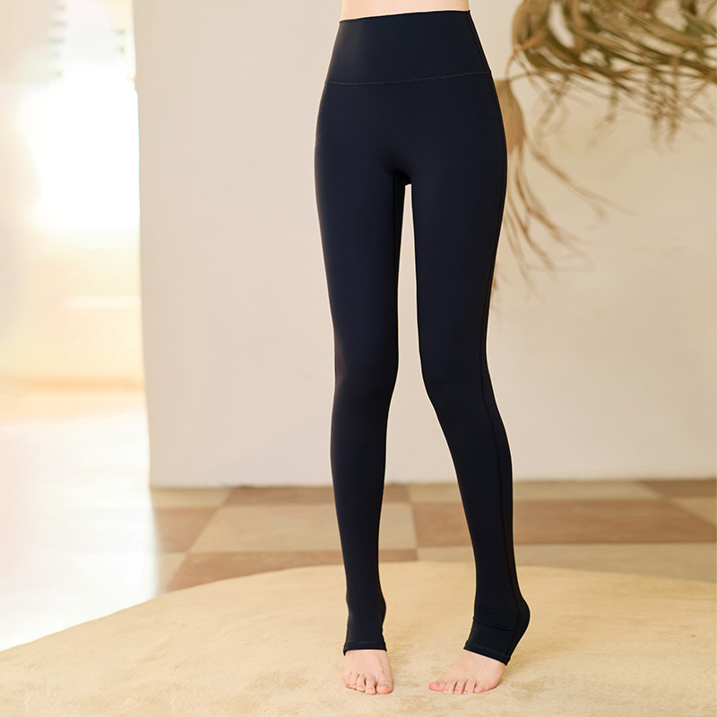 QUEEN YOGA瑜伽服祼感運動高腰收腹顯瘦無尷尬線踩腳褲瑜伽長褲