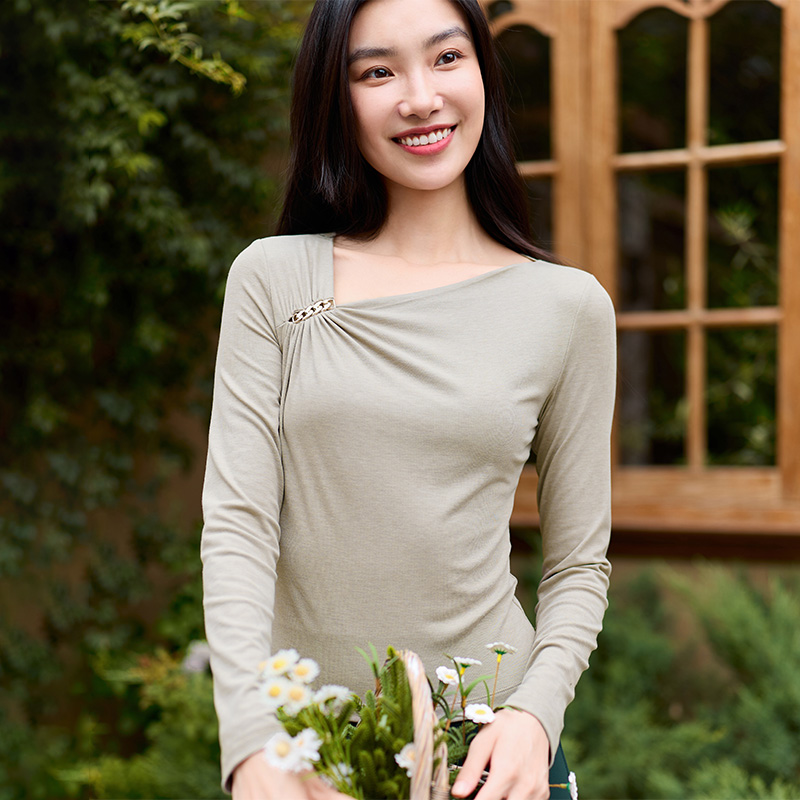 QUEEN YOGA瑜伽服新款輕薄顯瘦優雅羊毛瑜伽T恤外搭罩衫（無胸墊款）
