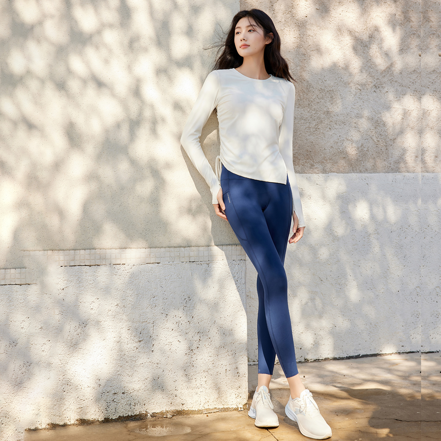 QUEEN YOGA瑜伽高腰八分褲瑜伽超強彈力健身褲外穿