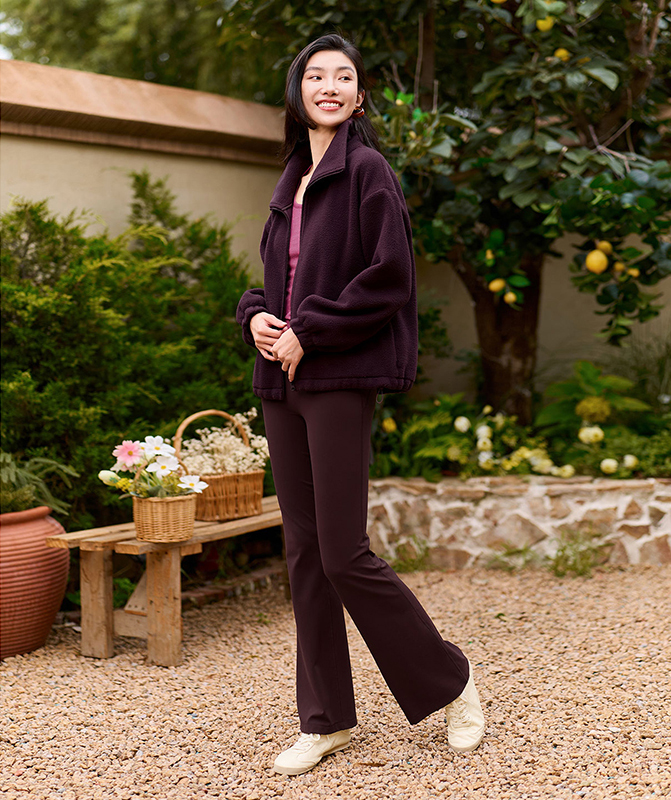 QUEEN YOGA瑜伽服新款保暖加絨運動健身休閒外套