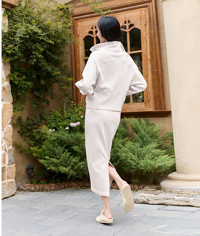 QUEEN YOGA瑜伽服修身顯瘦加絨保暖立領防風連帽開衫運動外套