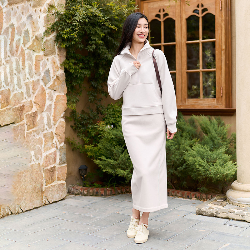 QUEEN YOGA瑜伽服修身顯瘦加絨保暖立領防風連帽開衫運動外套