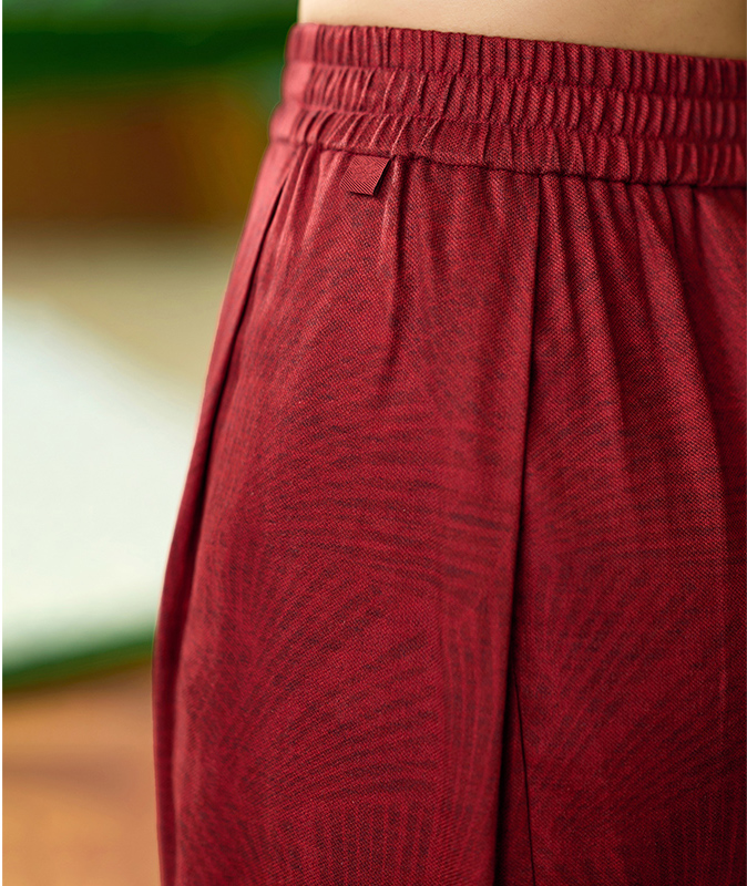 QUEEN YOGA瑜伽服中式棉麻禪風寬鬆透氣高腰燈籠褲瑜伽褲長褲