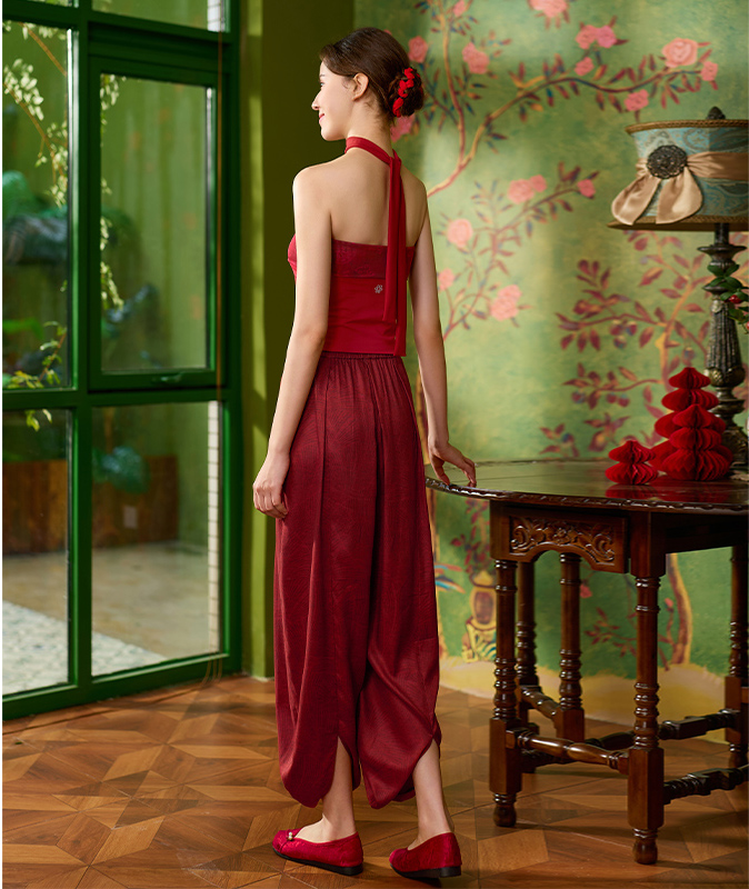 QUEEN YOGA瑜伽服裸感無肩帶防滑一體杯蕾絲抹胸內搭瑜伽背心（固定一體杯）