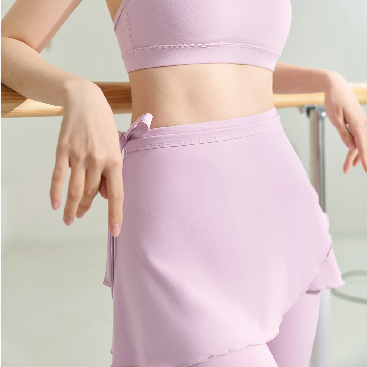 【免運】QUEEN YOGA瑜伽服一片式優雅芭蕾外搭系裙運動短褲