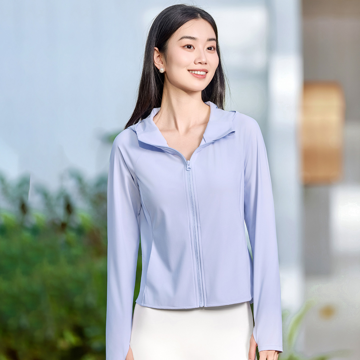 QUEEN YOGA瑜伽簡約休閒戶外防曬外套涼感外套