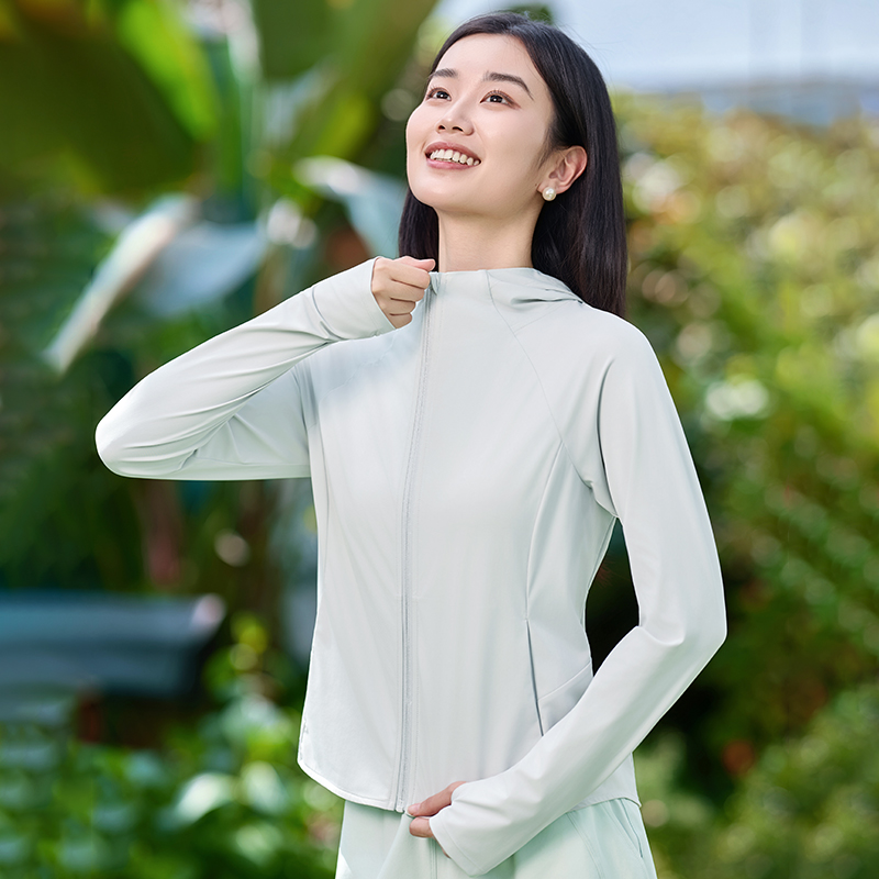 QUEEN YOGA瑜伽簡約休閒戶外防曬外套涼感外套