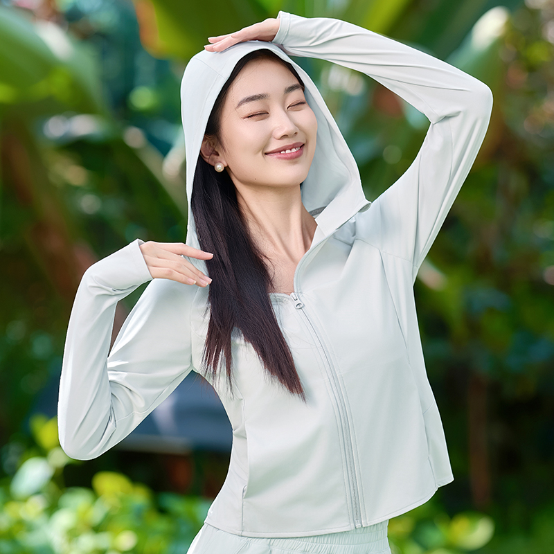 QUEEN YOGA瑜伽簡約休閒戶外防曬外套涼感外套