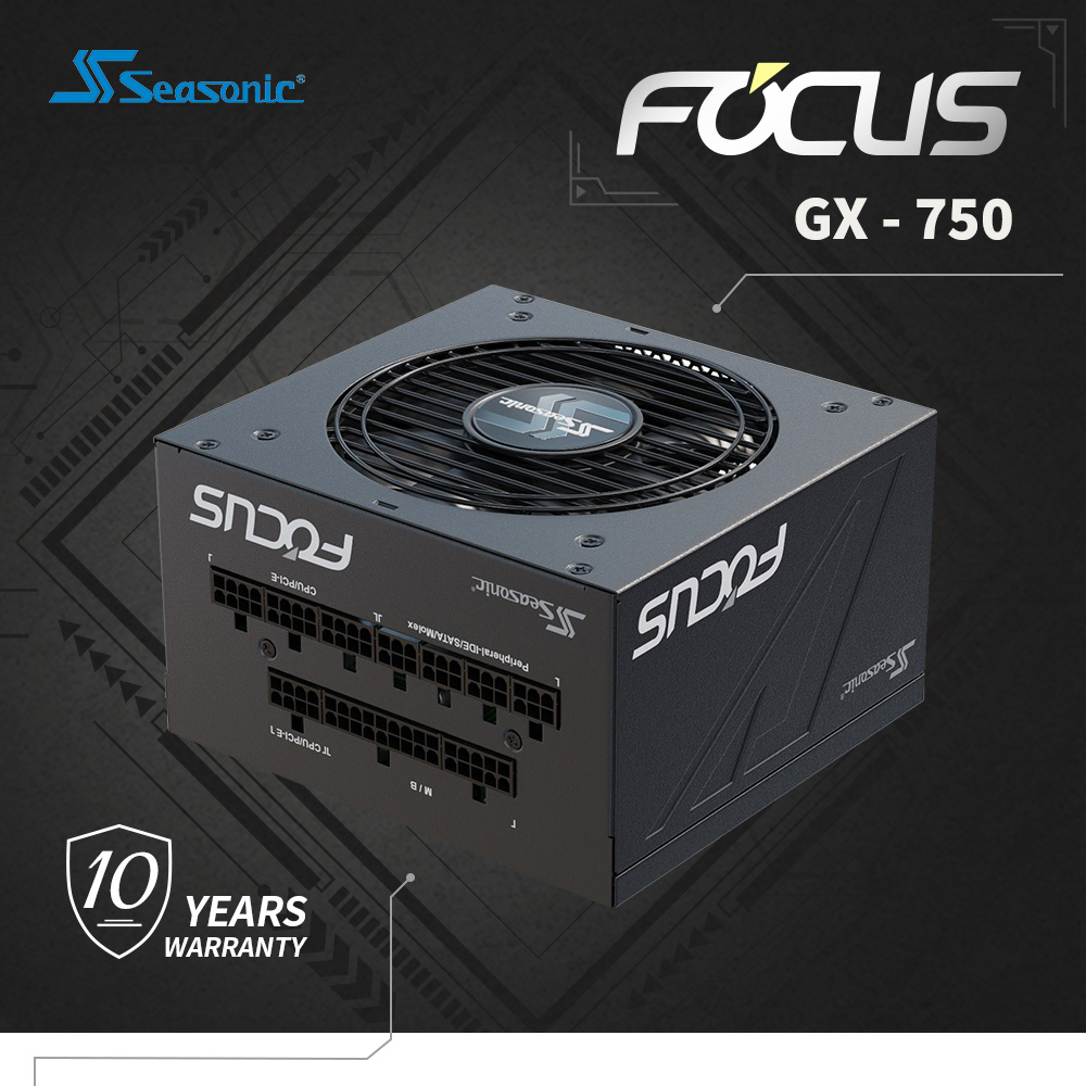 海韻,電源供應器,FOCUS,750W,金牌 全模
