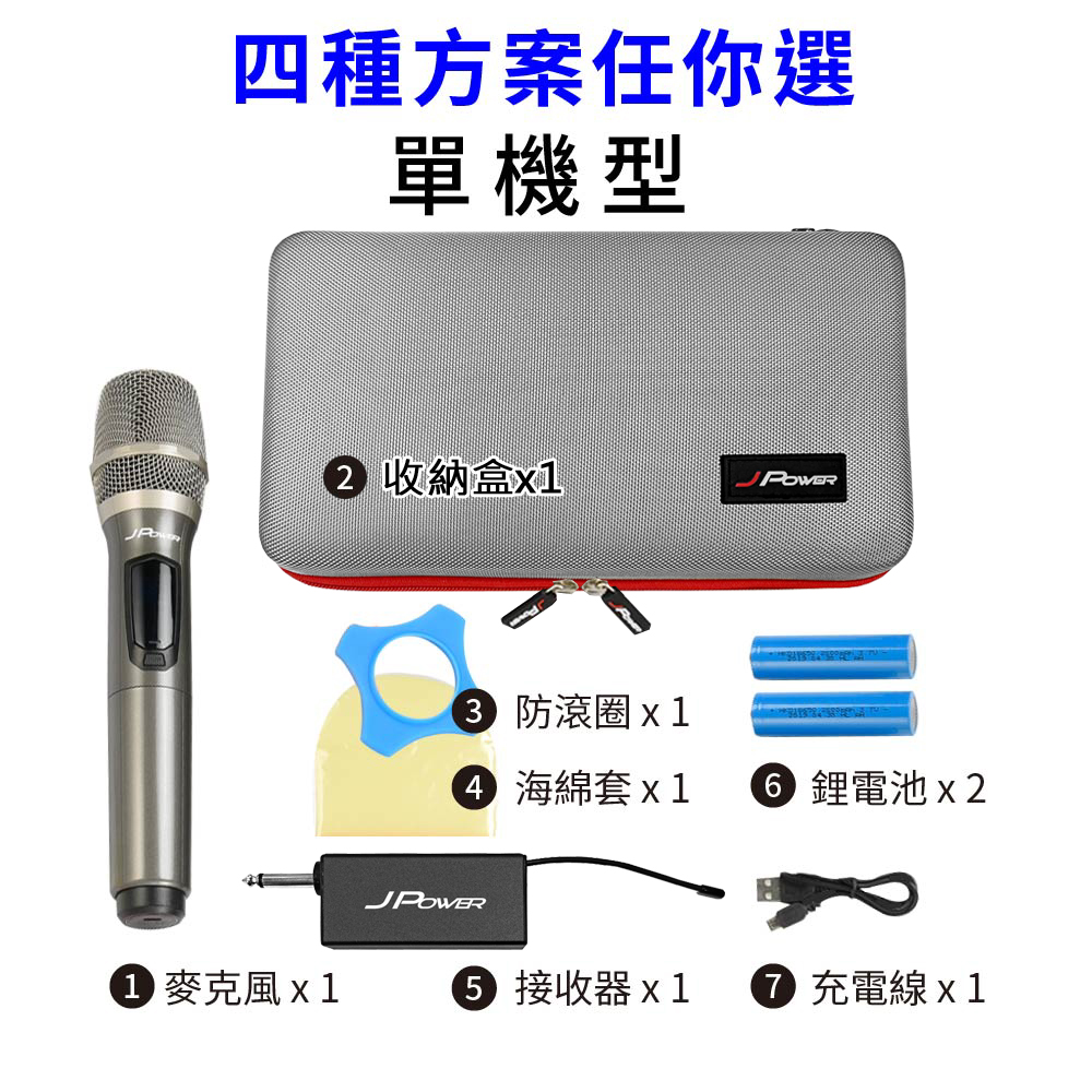 震天雷UHF無線麥克風 - 單機型
