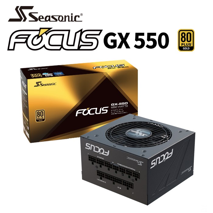 海韻,電源供應器,FOCUS,550W,金牌 全模