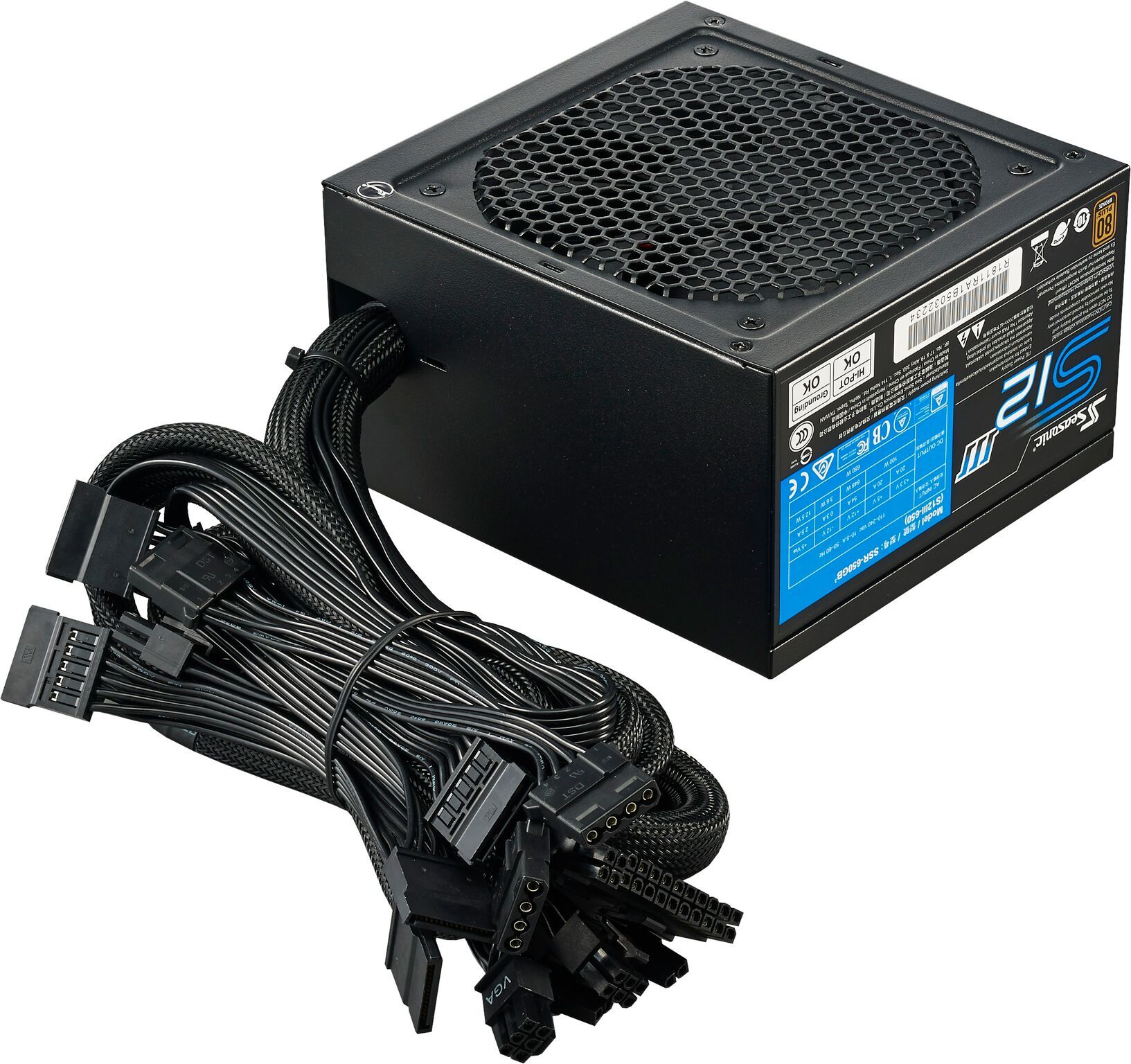海韻 Seasonic S12III-650 電源供應器 銅牌/直出