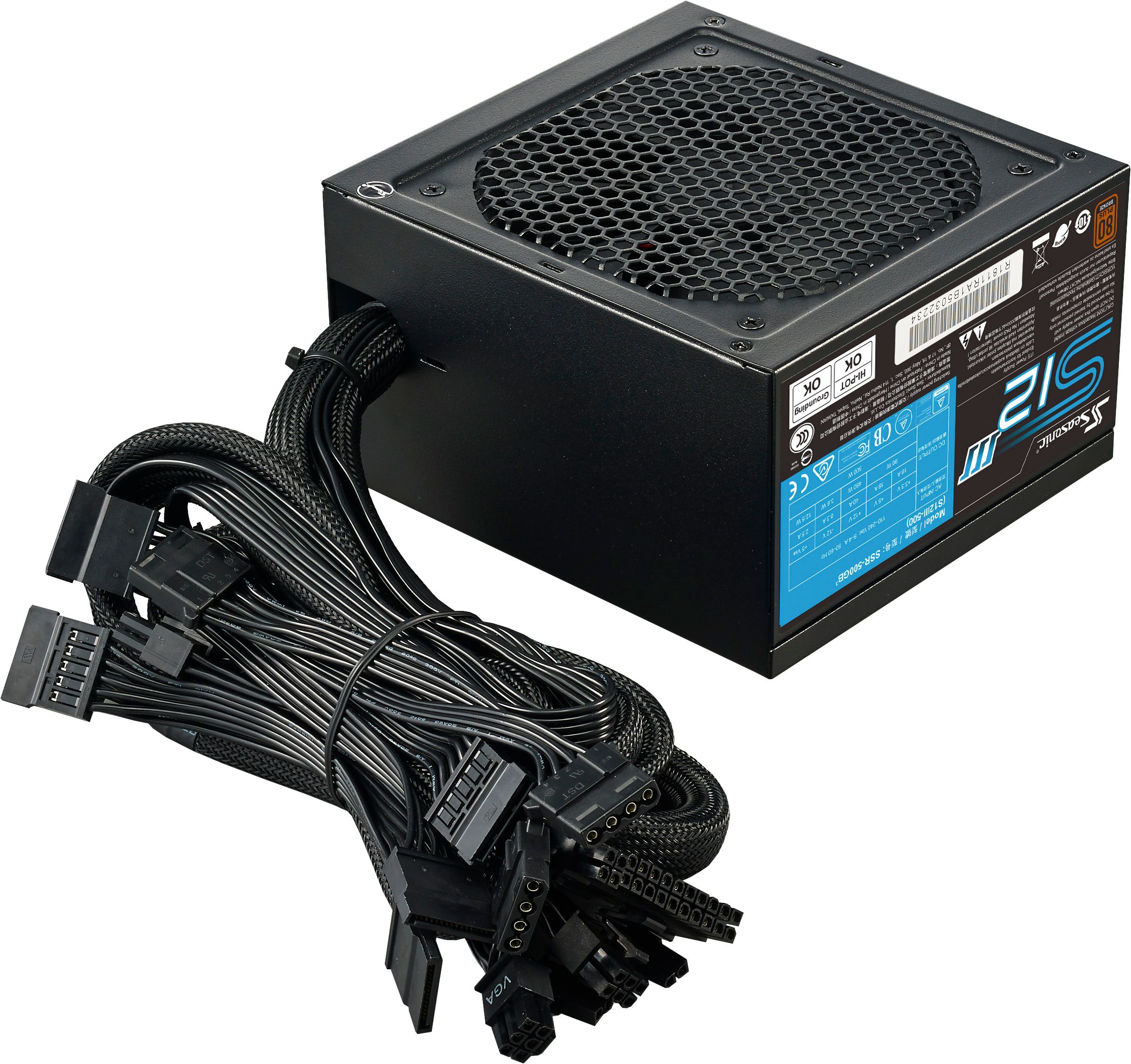 海韻 Seasonic S12III-500 電源供應器 銅牌/直出