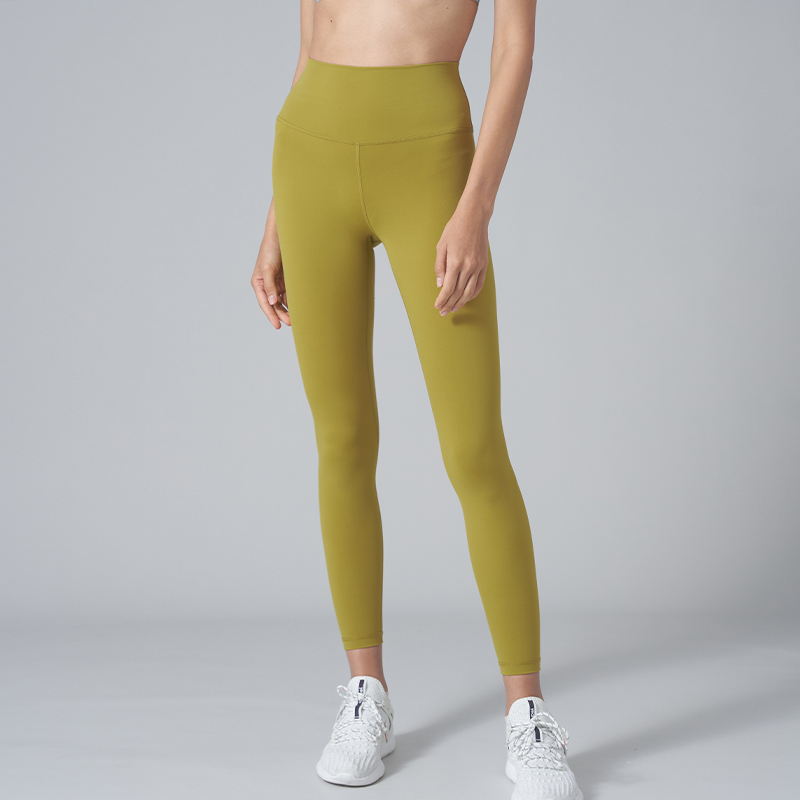 QUEEN YOGA瑜伽健身運動祼感軟糯材質九分褲