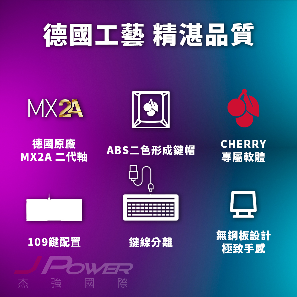 CHERRY MX Board 3.0S 黑 MX2A 靜音紅軸 